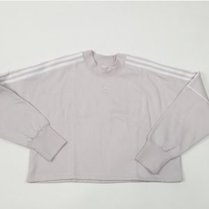 ADIDAS // lilac cropped sweatshirt